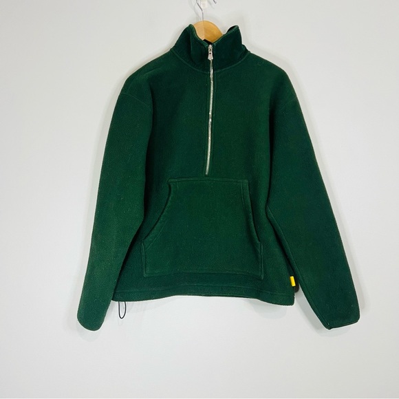 Yellow Label Co Fleece Sherpa Half Zip Pullover Sweatshirt size medium - Picture 2 of 6